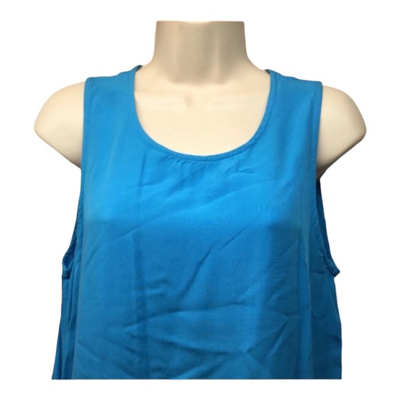 COPY - COPY - Everly Size Large Women’s Dress Blue with Pockets Comfortable - Picture 3 of 8